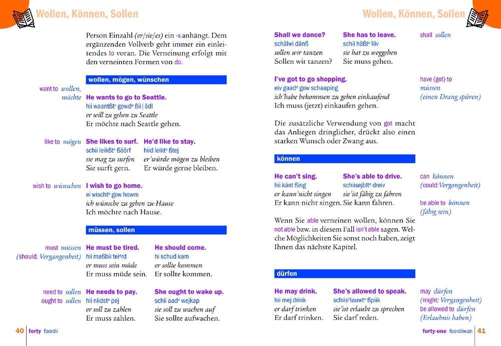 Beispielinhalt (Bild) Amerikanisch - Wort für Wort