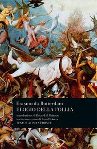 Vorderes Coverbild Elogio della follia. Testo latino a fronte