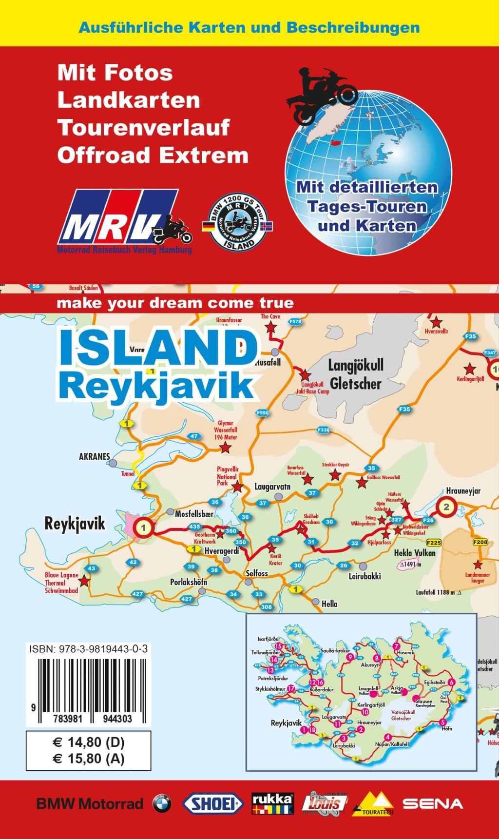 Beispielinhalt (Bild) Mit dem Motorrad durch Island