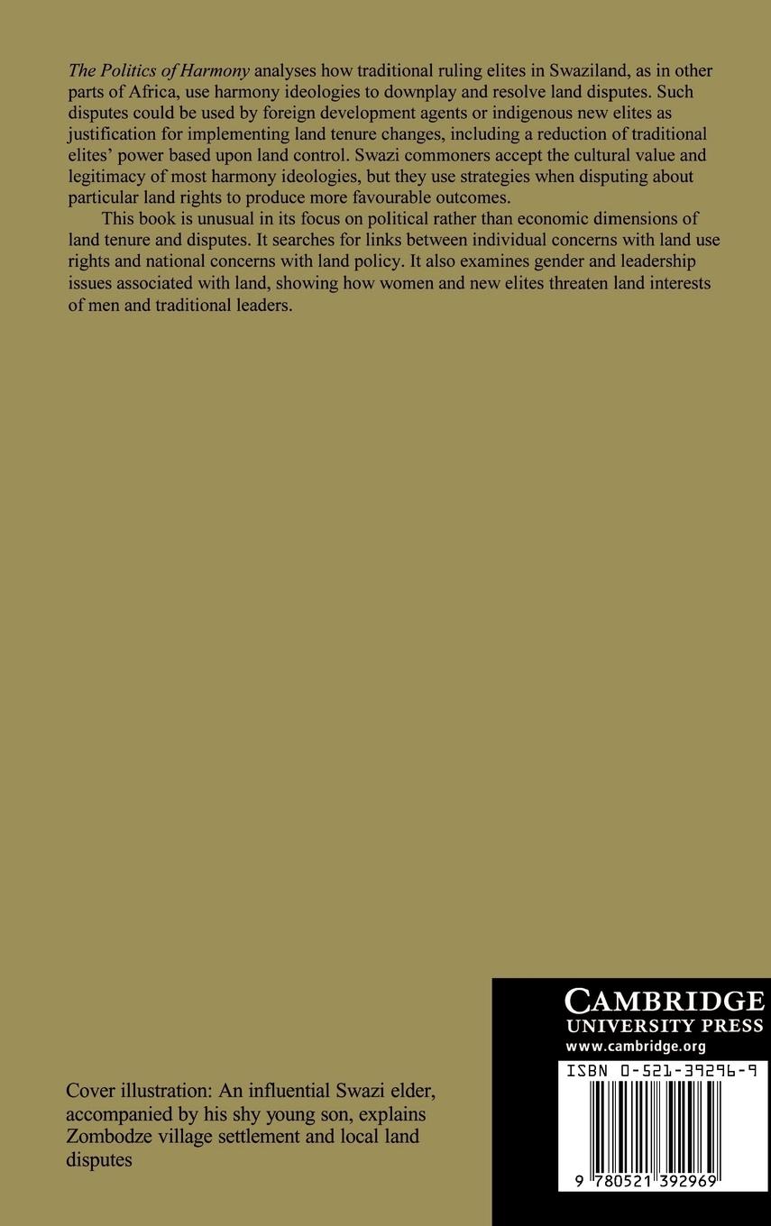 Rückseitencover The Politics of Harmony