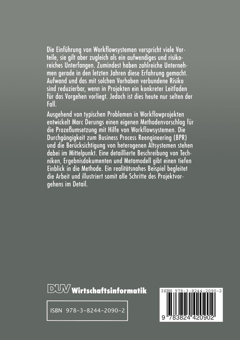 Rückseitencover Kundenorientierte Workflowprojekte