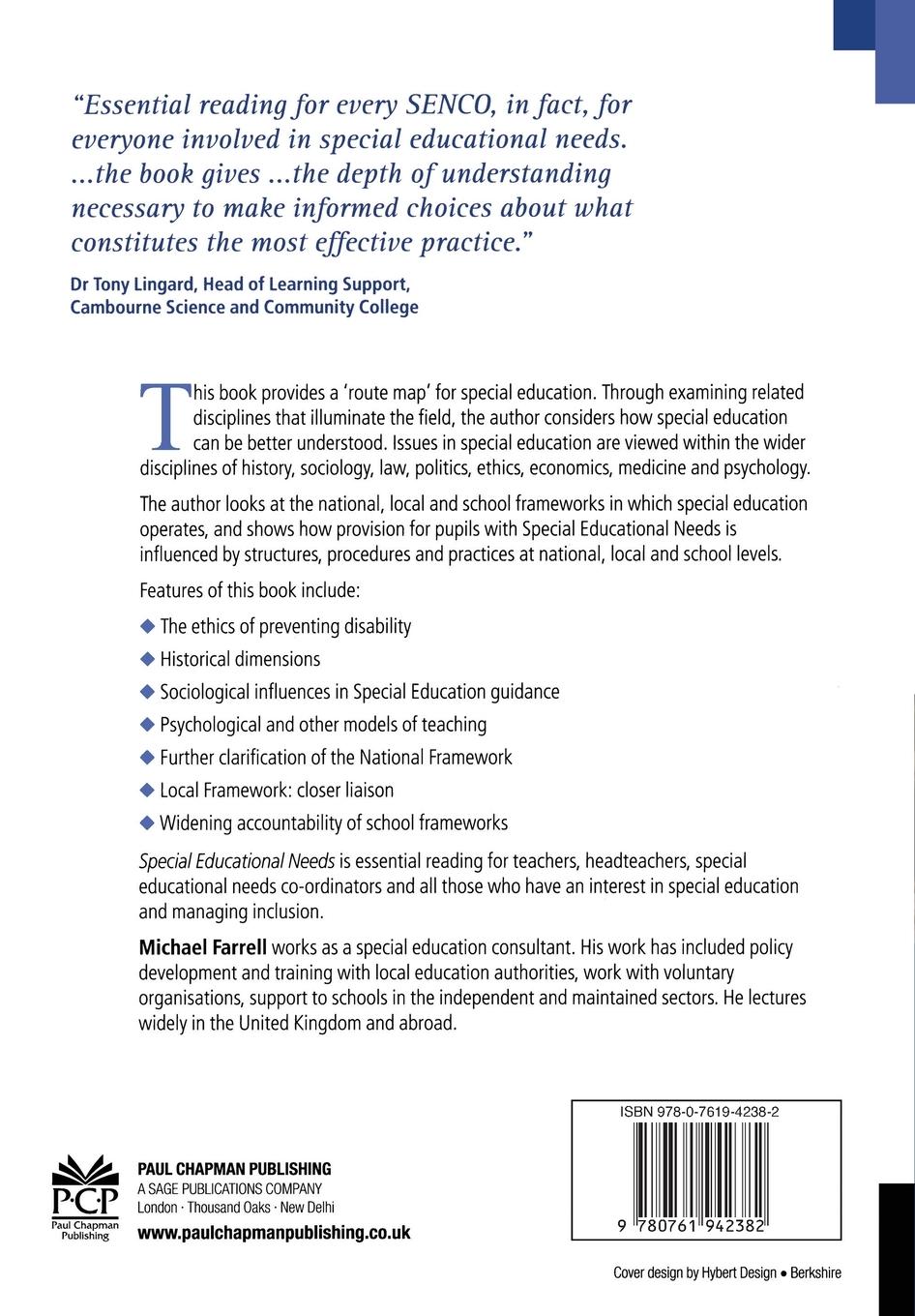 Rückseitencover Special Educational Needs
