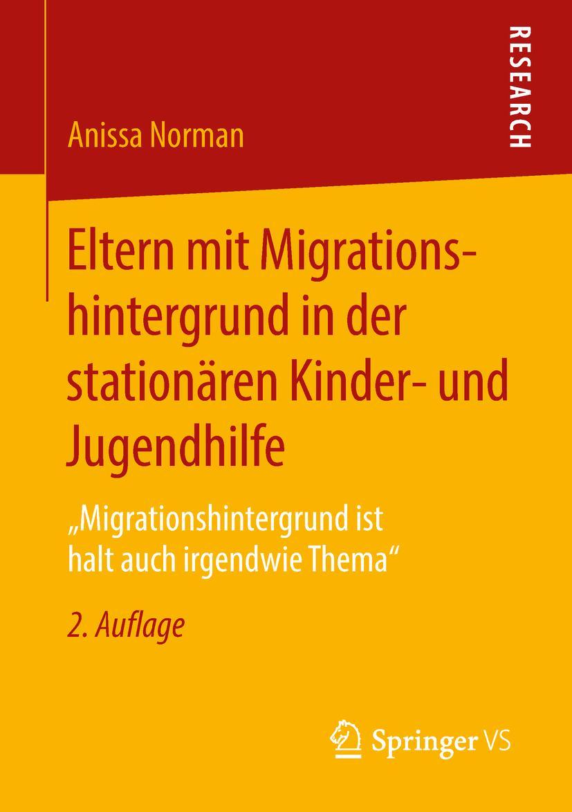 Vorderes Coverbild Eltern mit Migrationshintergrund in der stationären Kinder- und Jugendhilfe