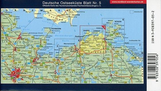 Beispielinhalt (Bild) Deutsche Ostseeküste 05. Fischland, Darß, Zingst 1 : 75 000 und Recknitztal