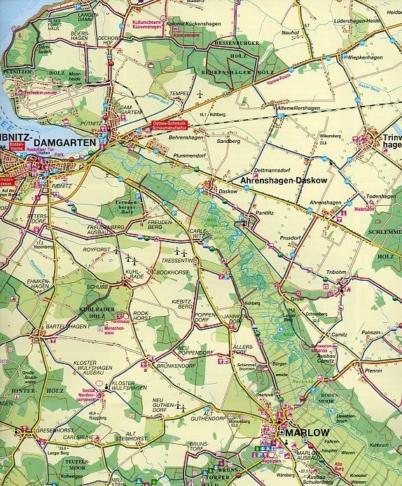 Beispielinhalt (Bild) Deutsche Ostseeküste 05. Fischland, Darß, Zingst 1 : 75 000 und Recknitztal