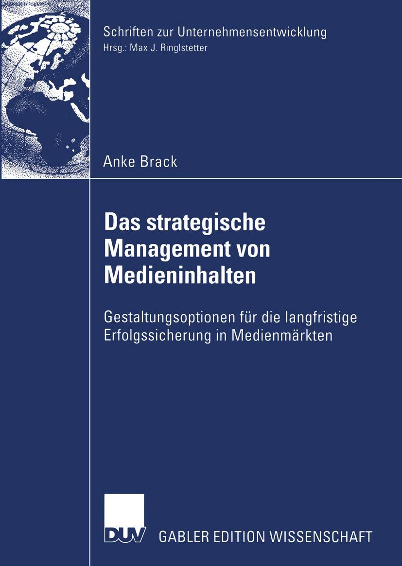 Vorderes Coverbild Das strategische Management von Medieninhalten