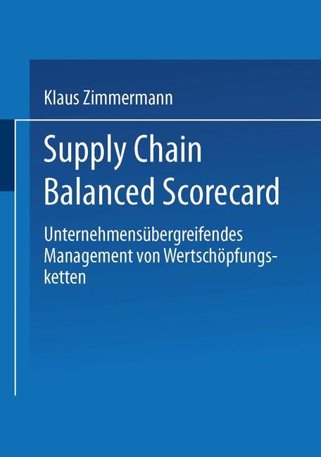 Vorderes Coverbild Supply Chain Balanced Scorecard