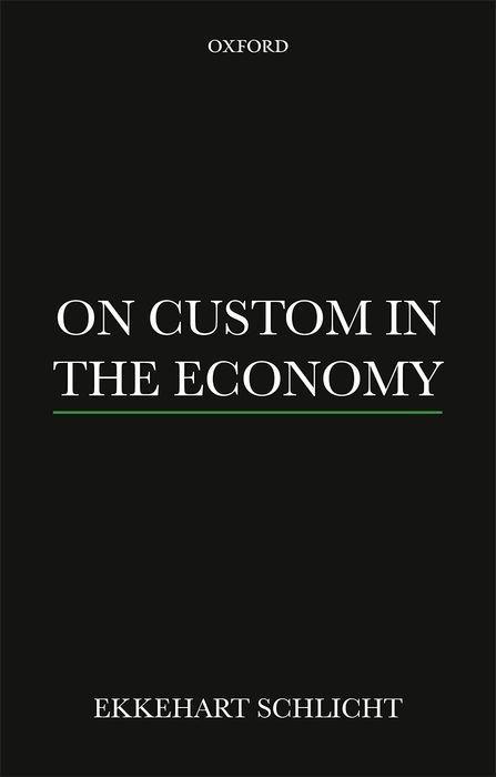 Vorderes Coverbild On Custom in the Economy P