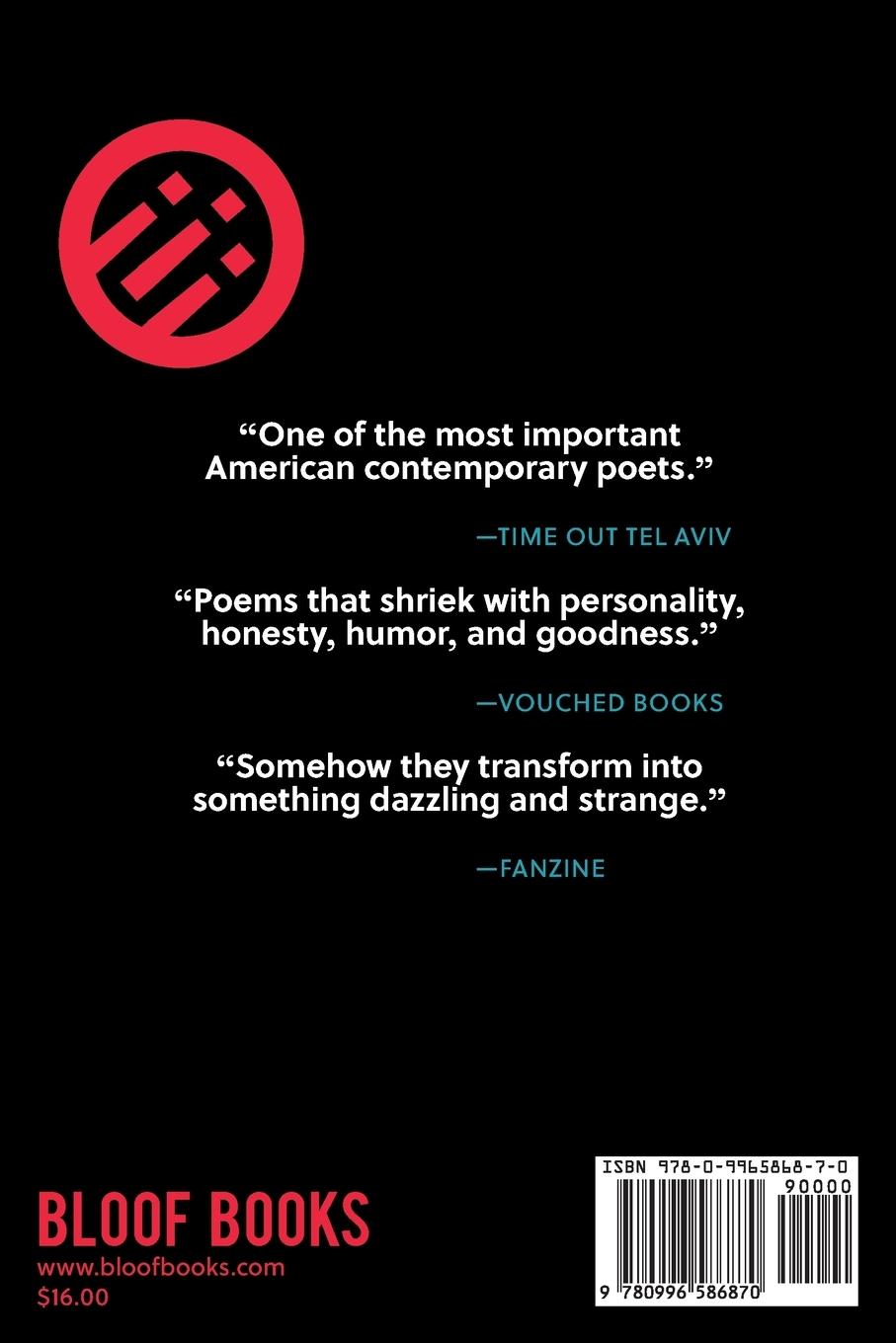 Rückseitencover Band Names & Other Poems