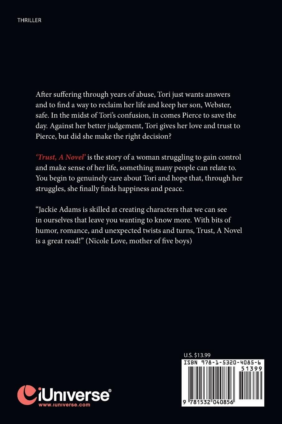 Rückseitencover Trust, a Novel