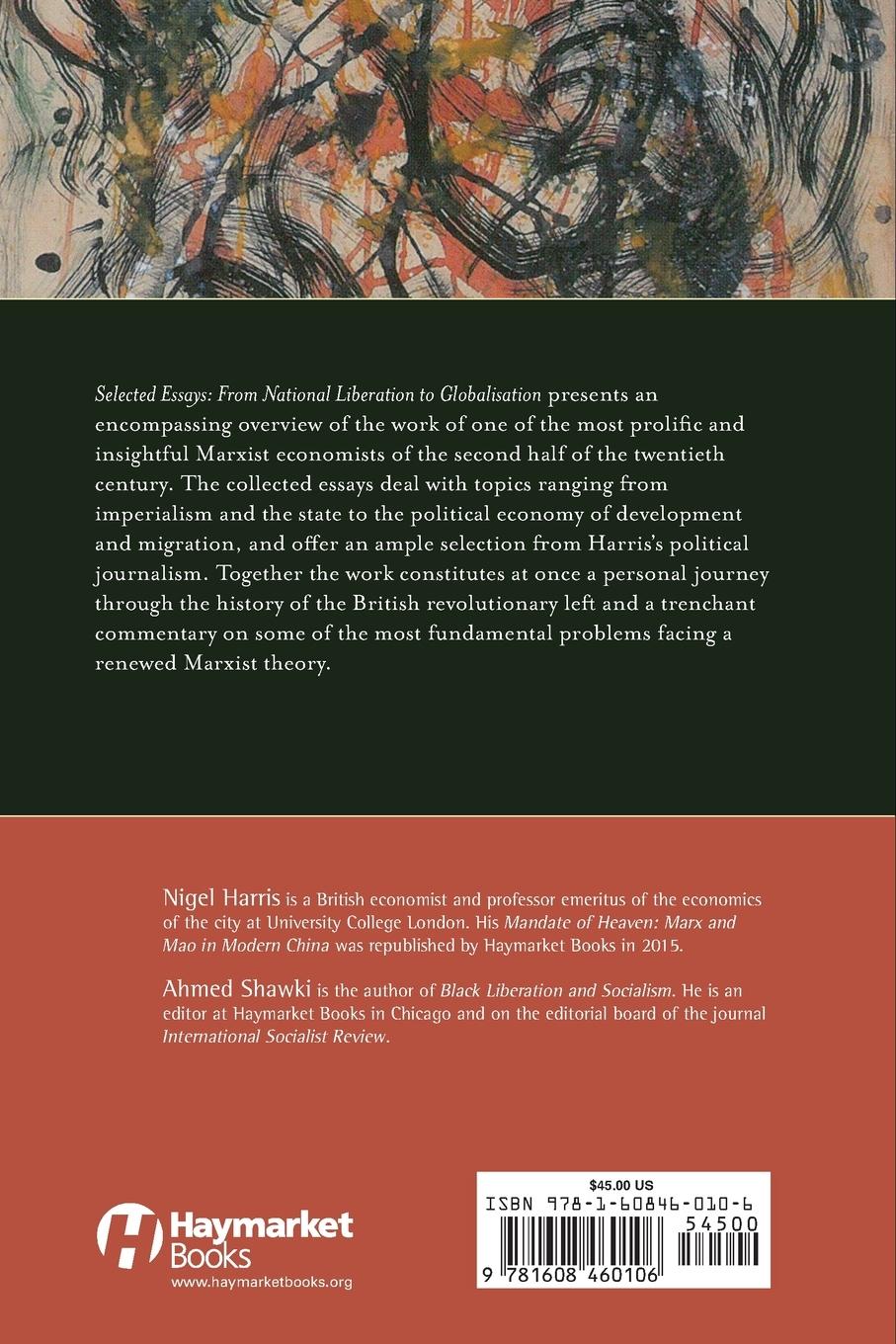 Rückseitencover Selected Essays of Nigel Harris