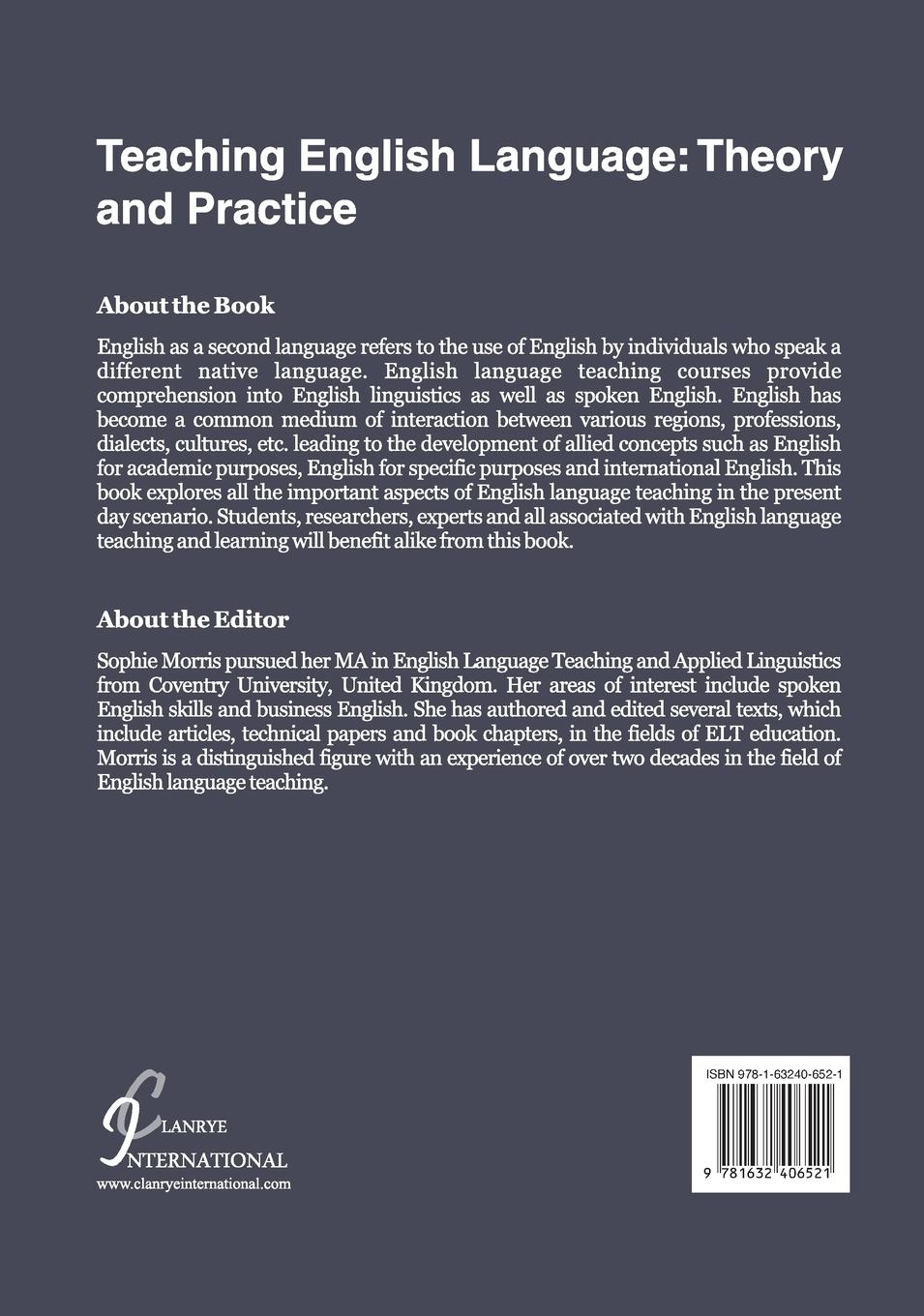 Rückseitencover Teaching English Language