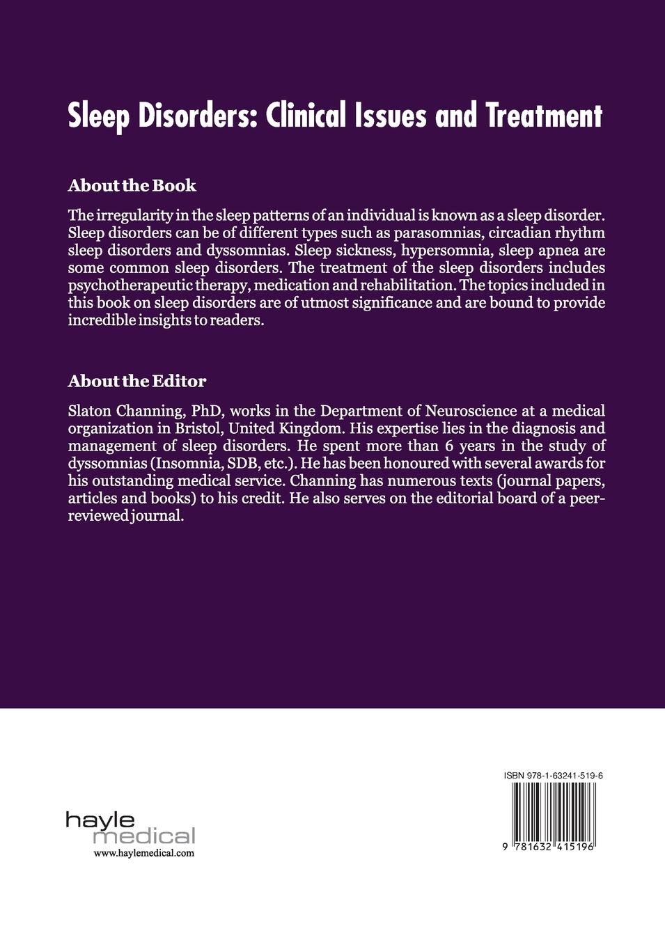 Rückseitencover Sleep Disorders