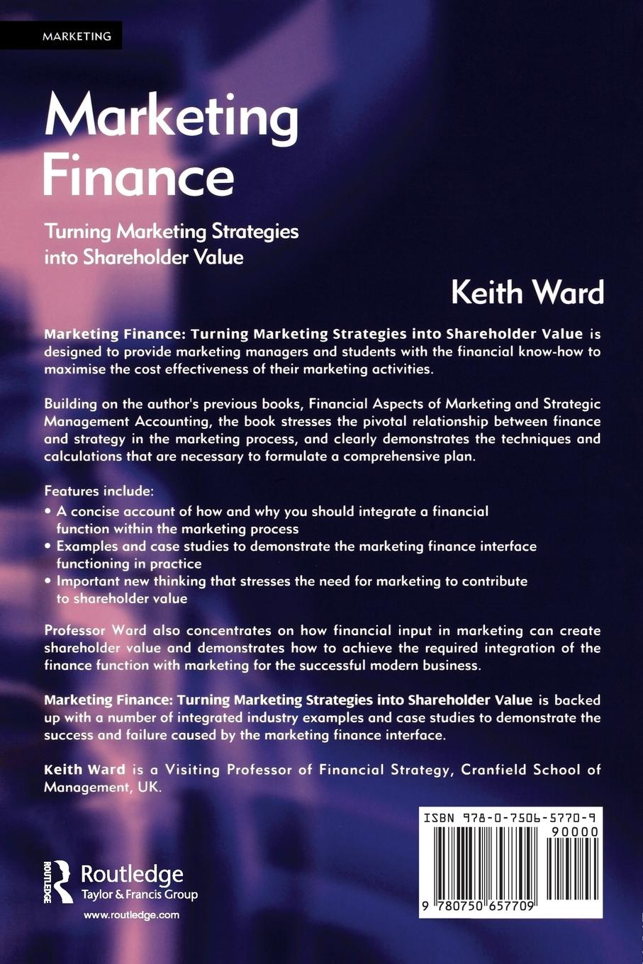 Rückseitencover Marketing Finance