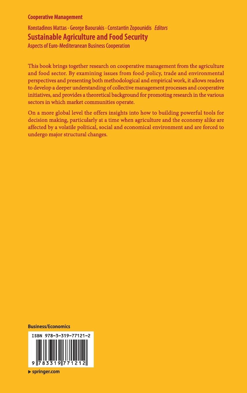 Rückseitencover Sustainable Agriculture and Food Security