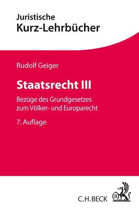 Vorderes Coverbild Staatsrecht III