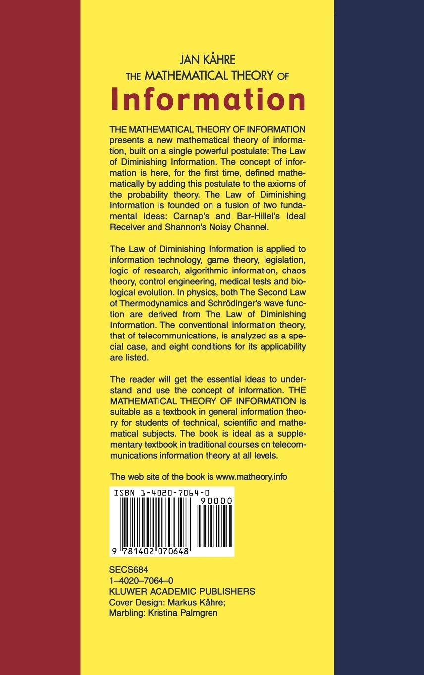 Rückseitencover The Mathematical Theory of Information