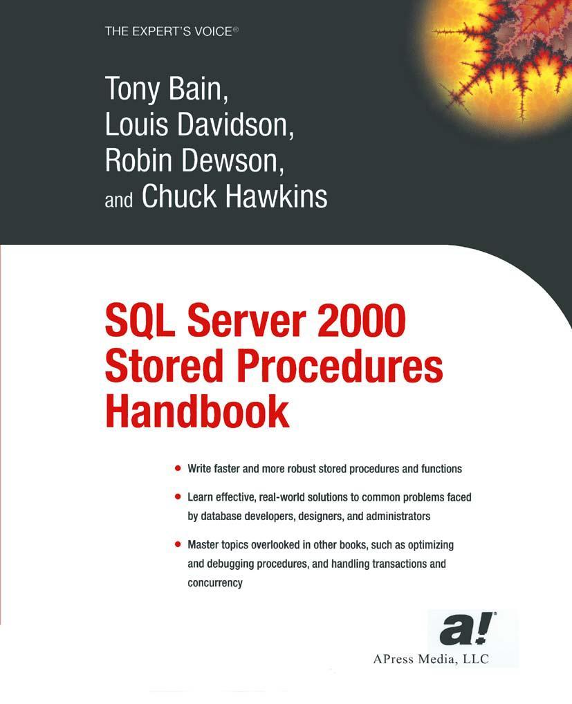 Vorderes Coverbild SQL Server 2000 Stored Procedures Handbook