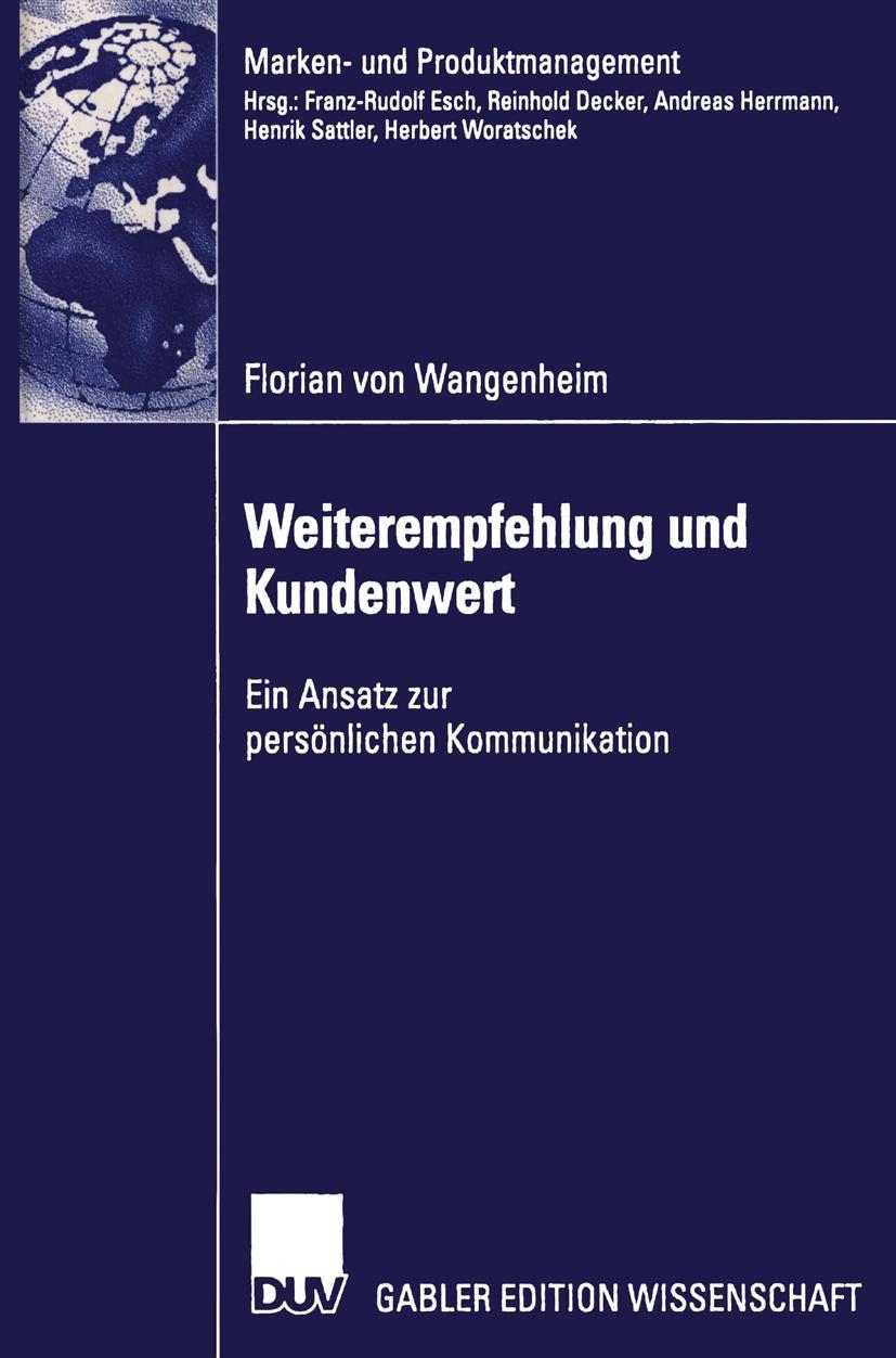 Vorderes Coverbild Weiterempfehlung und Kundenwert