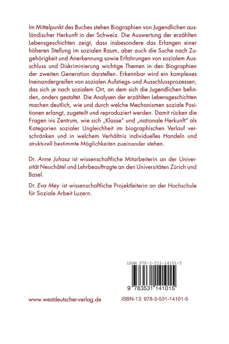 Rückseitencover Die zweite Generation: Etablierte oder Außenseiter?
