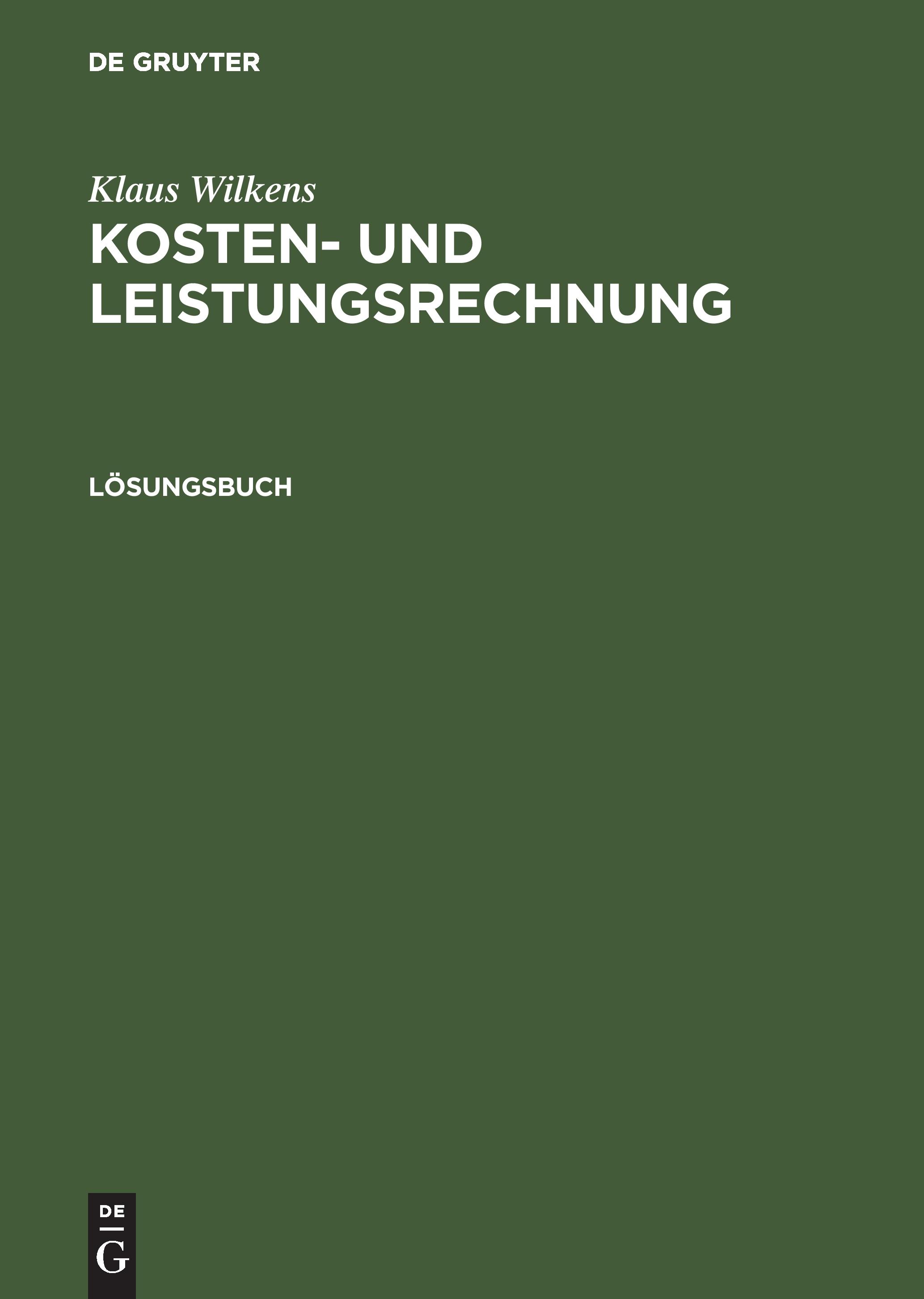 Vorderes Coverbild Lösungsbuch