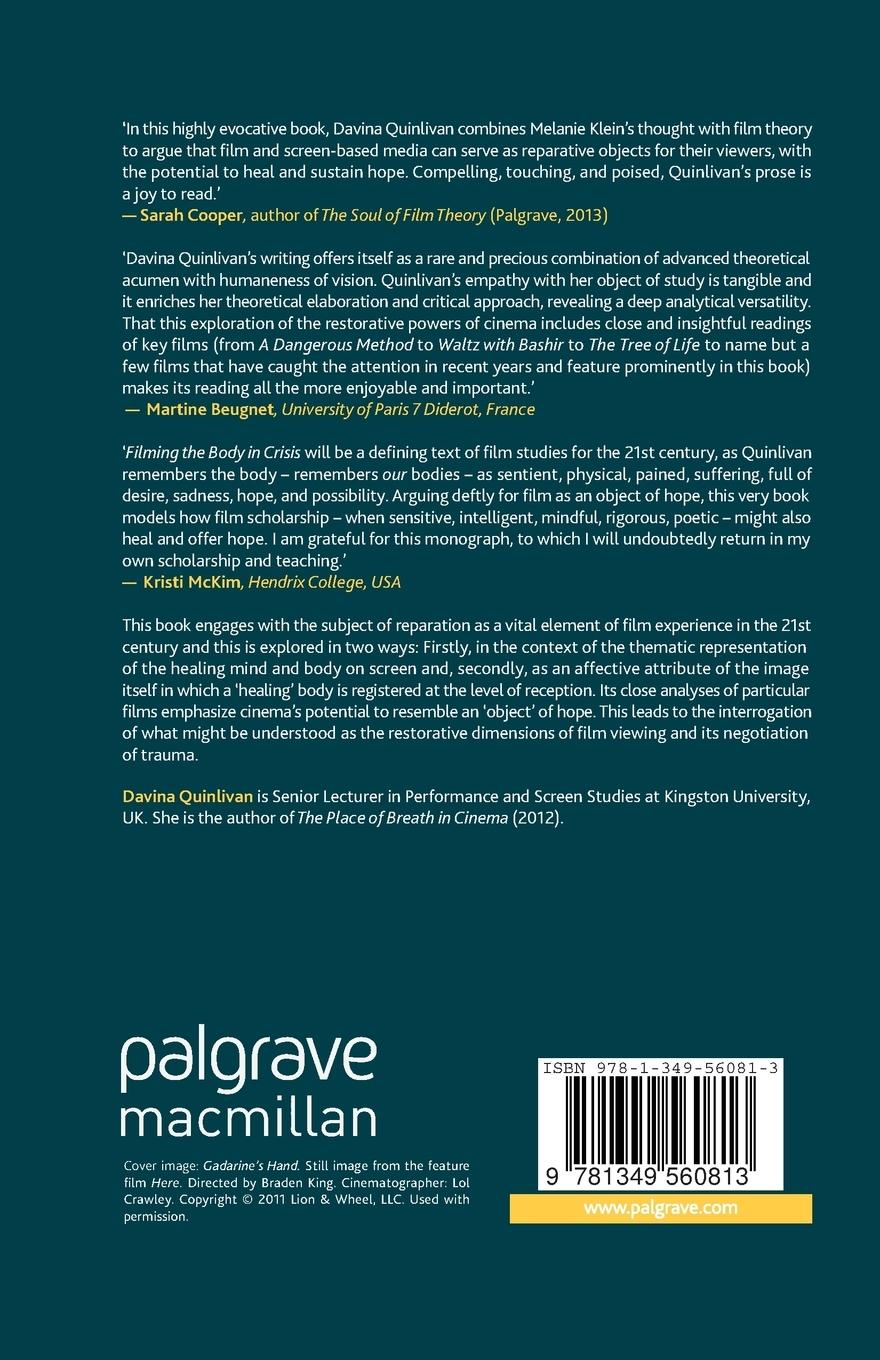 Rückseitencover Filming the Body in Crisis