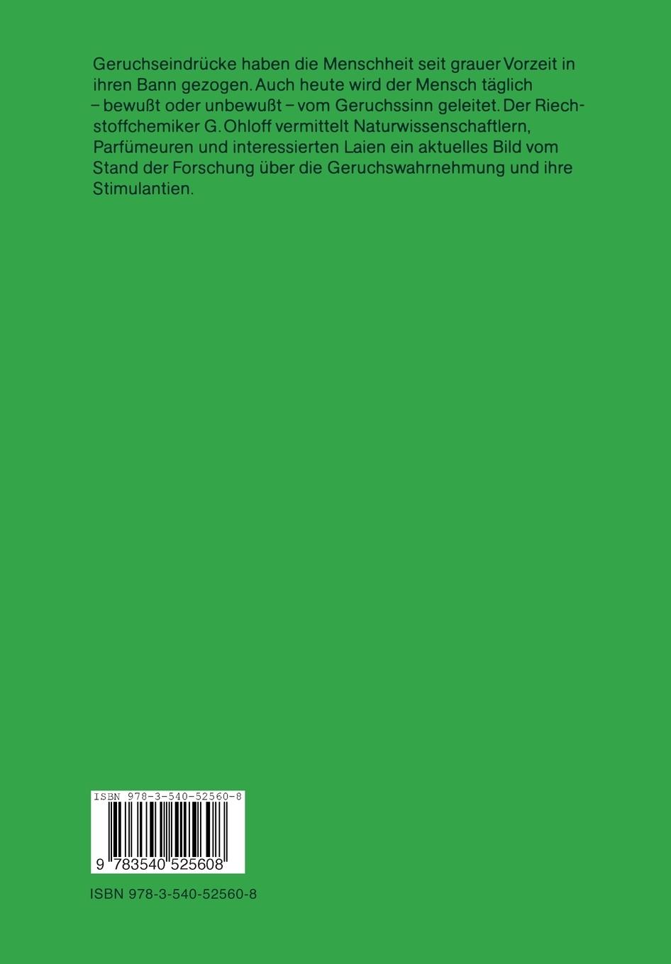 Rückseitencover Riechstoffe und Geruchssinn