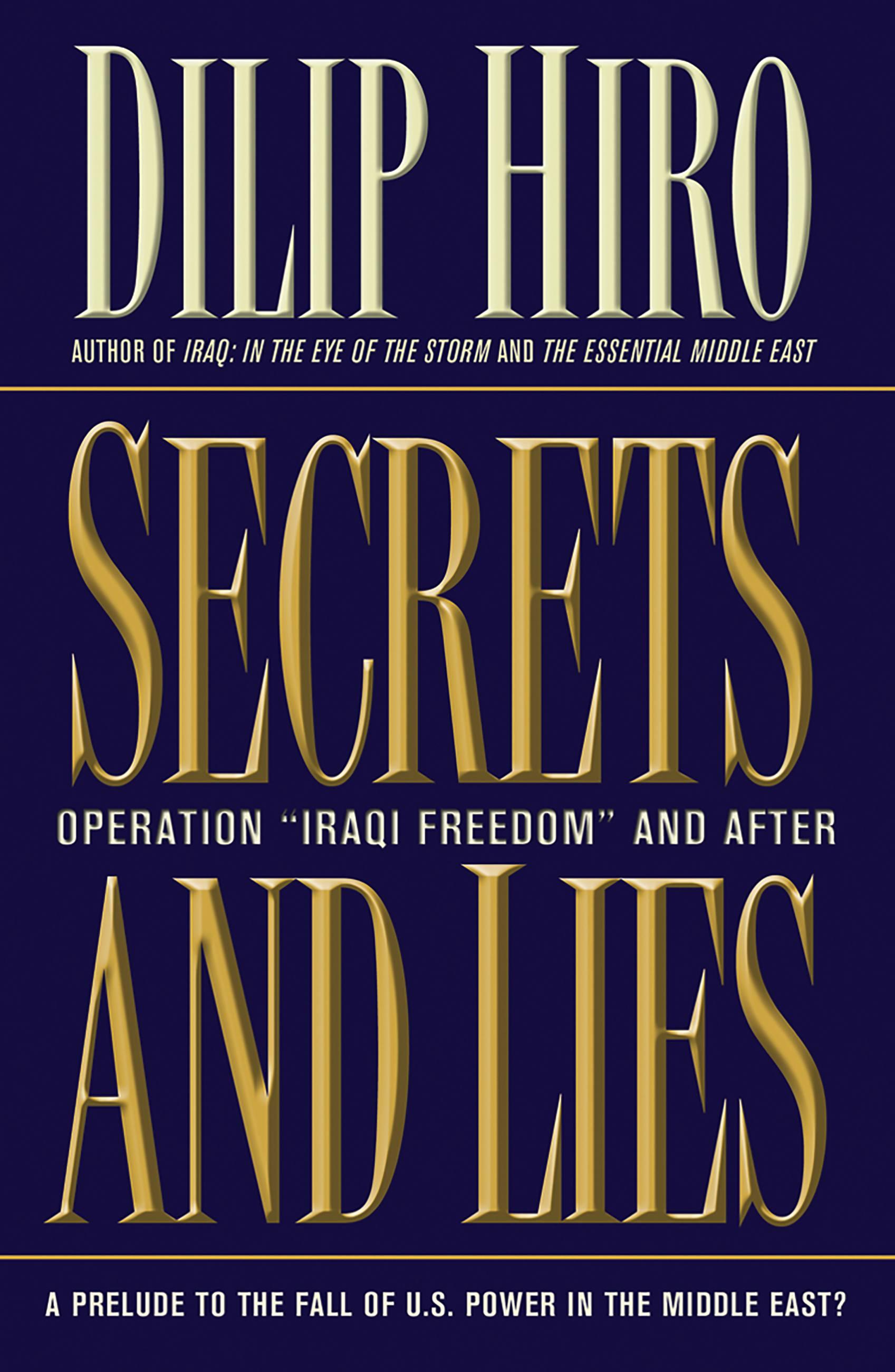 Vorderes Coverbild Secrets and Lies