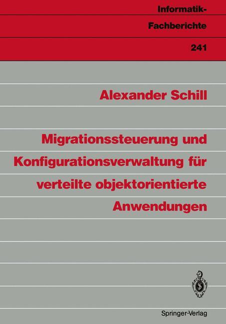 Vorderes Coverbild Migrationssteuerung und Konfigurationsverwaltung für verteilte objektorientierte Anwendungen