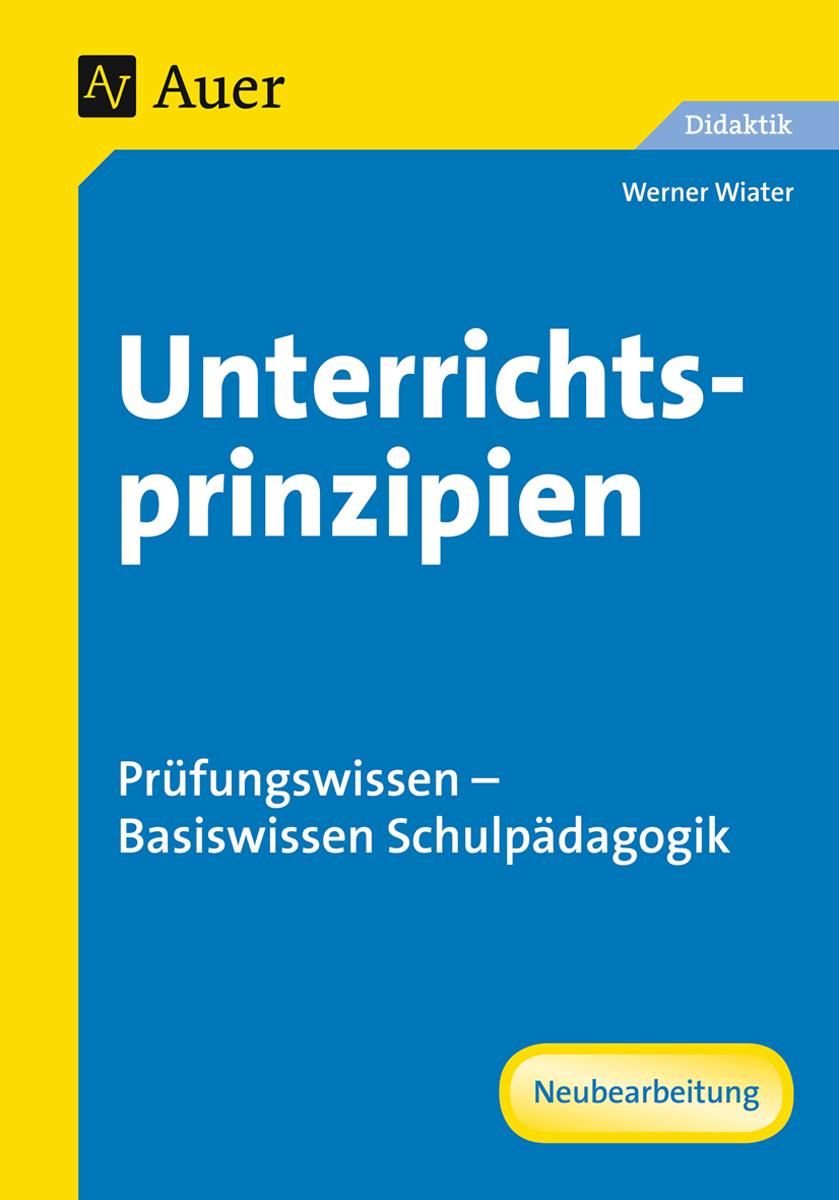 Vorderes Coverbild Unterrichtsprinzipien