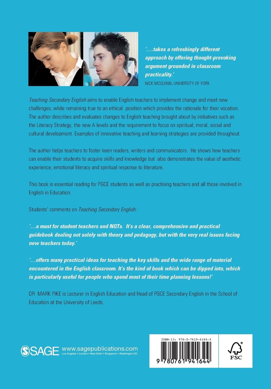 Rückseitencover Teaching Secondary English