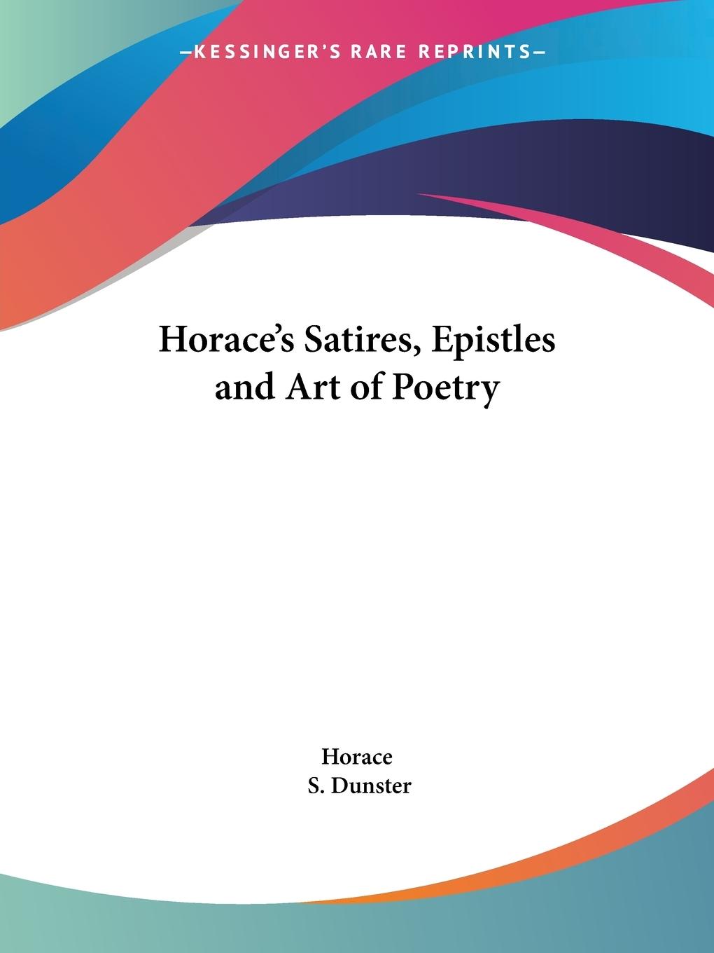 Vorderes Coverbild Horace's Satires, Epistles and Art of Poetry