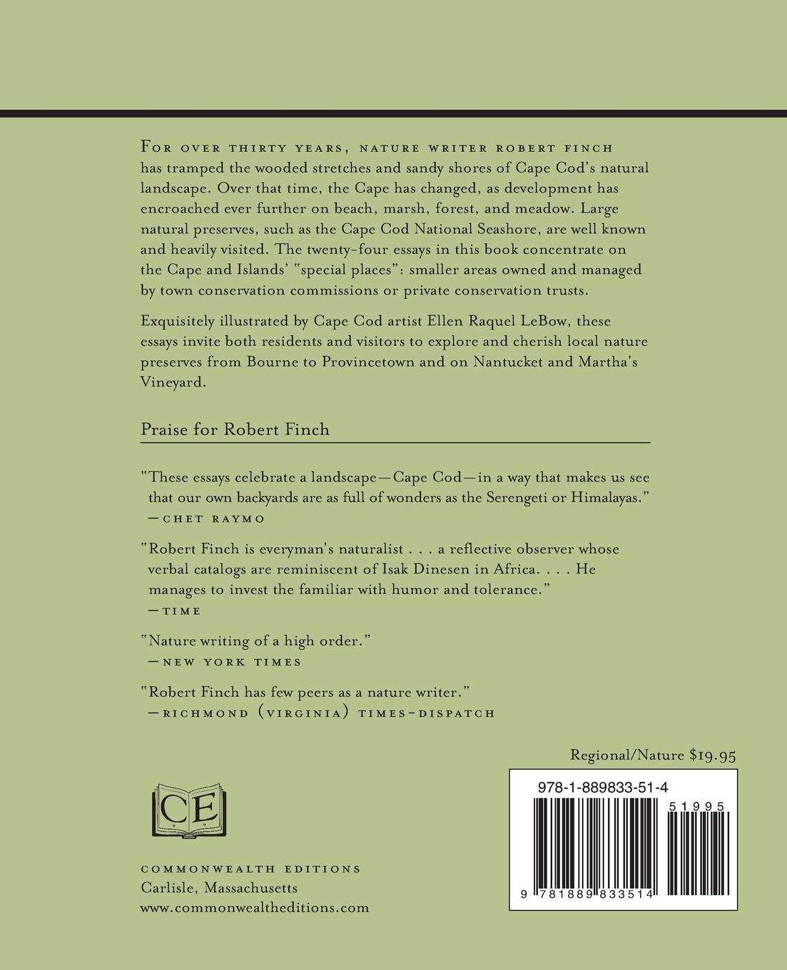 Rückseitencover Special Places on Cape Cod and the Islands