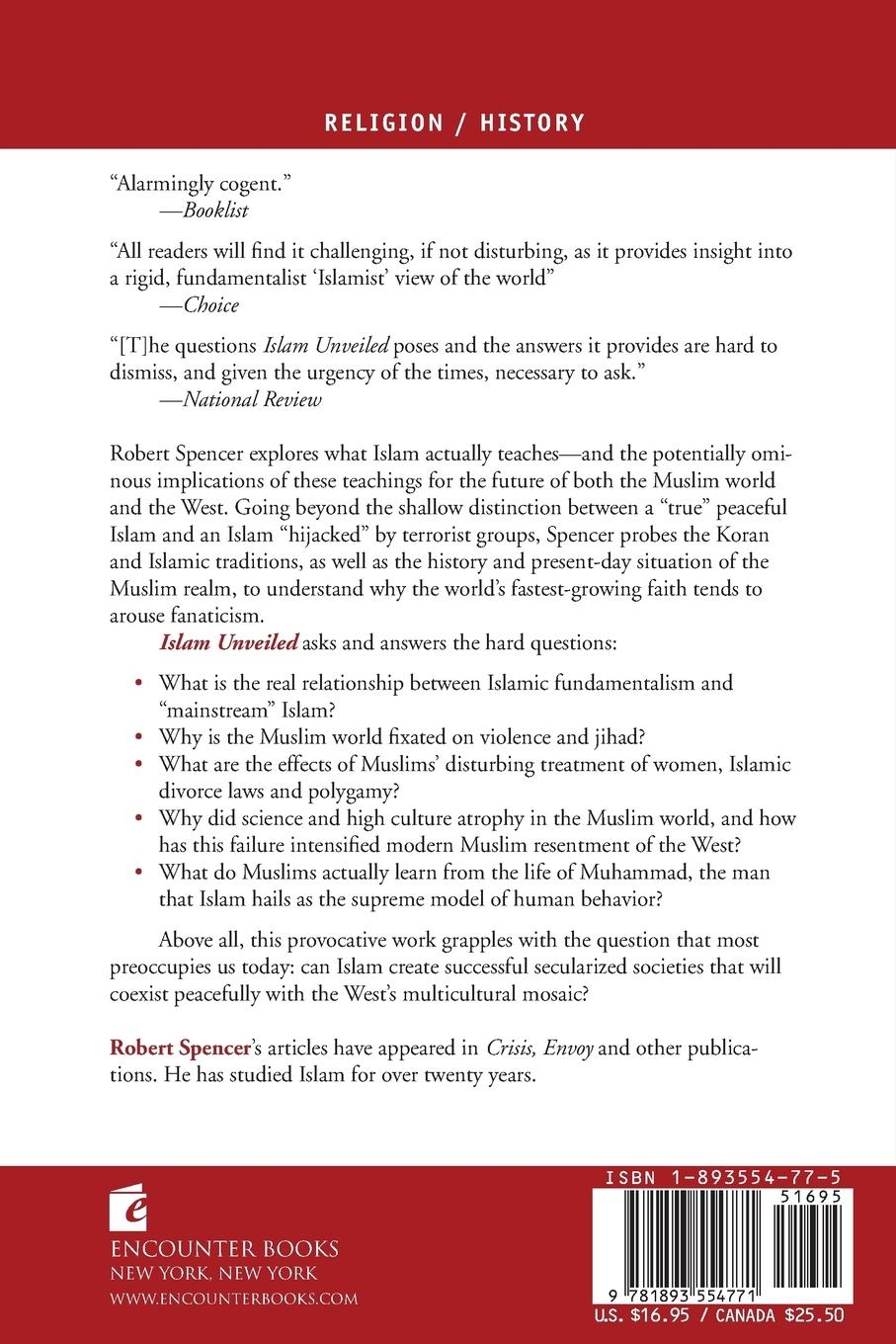 Rückseitencover Islam Unveiled