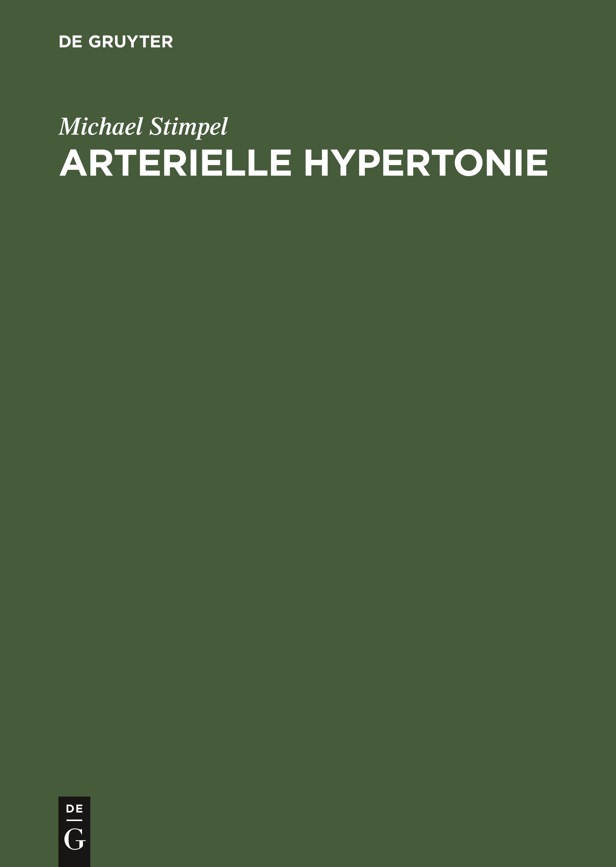 Vorderes Coverbild Arterielle Hypertonie