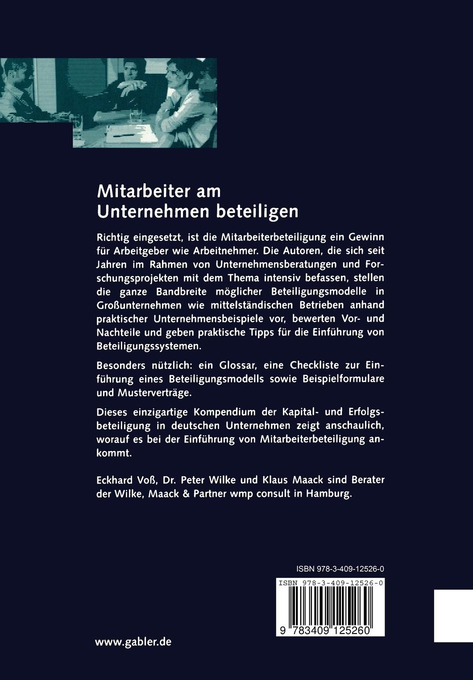 Rückseitencover Mitarbeiter am Unternehmen beteiligen