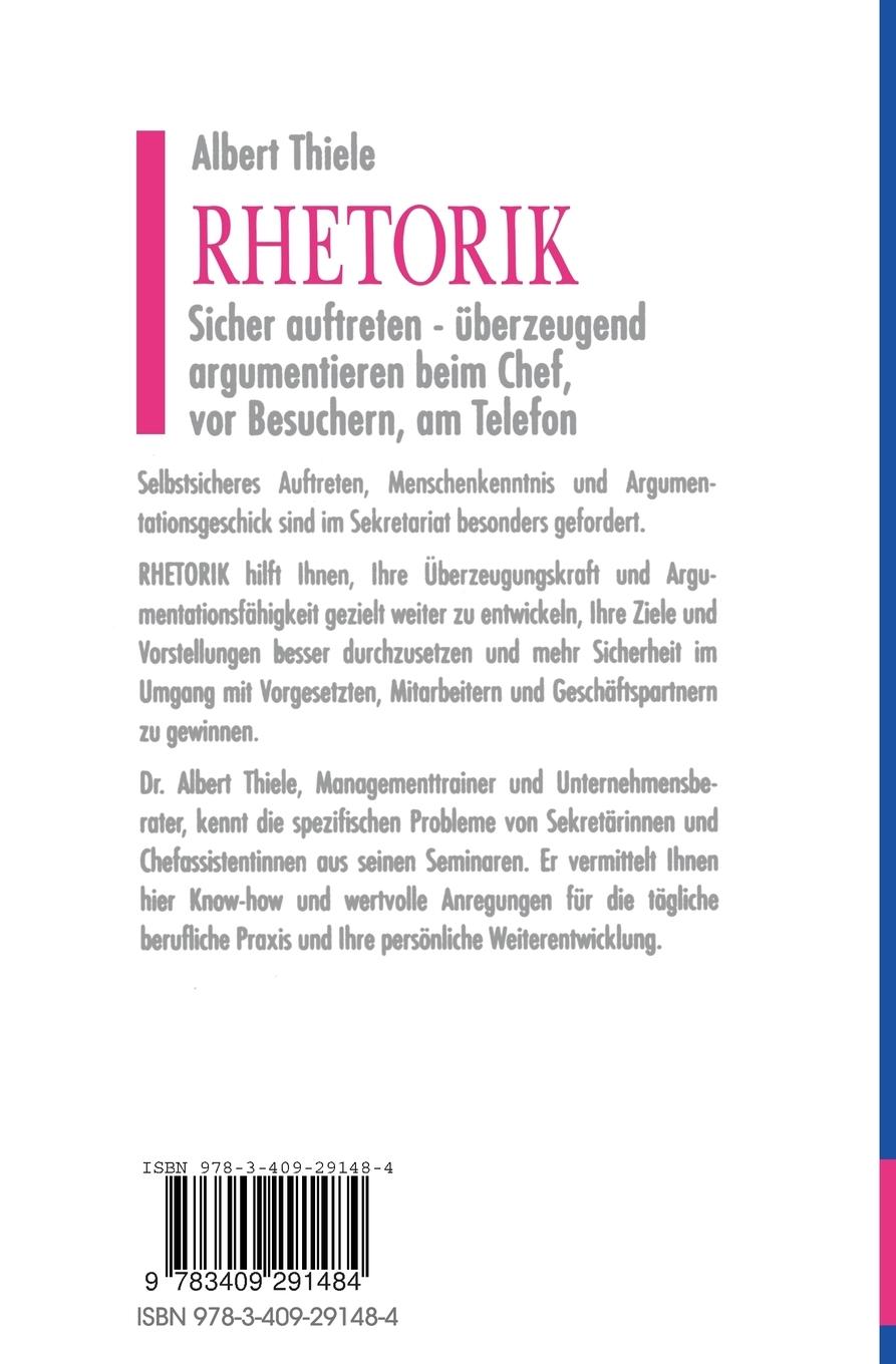 Rückseitencover Rhetorik
