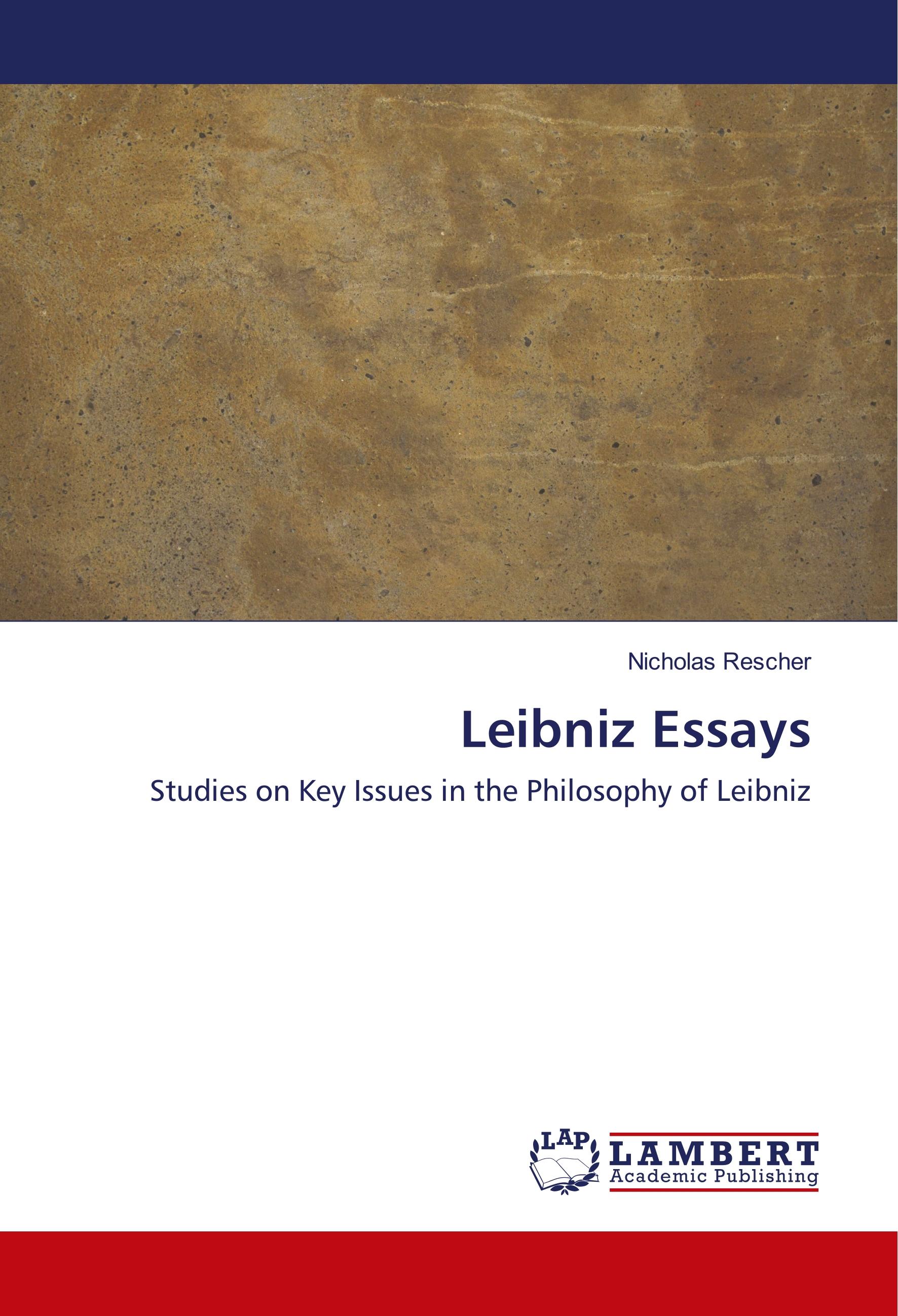 Vorderes Coverbild Leibniz Essays