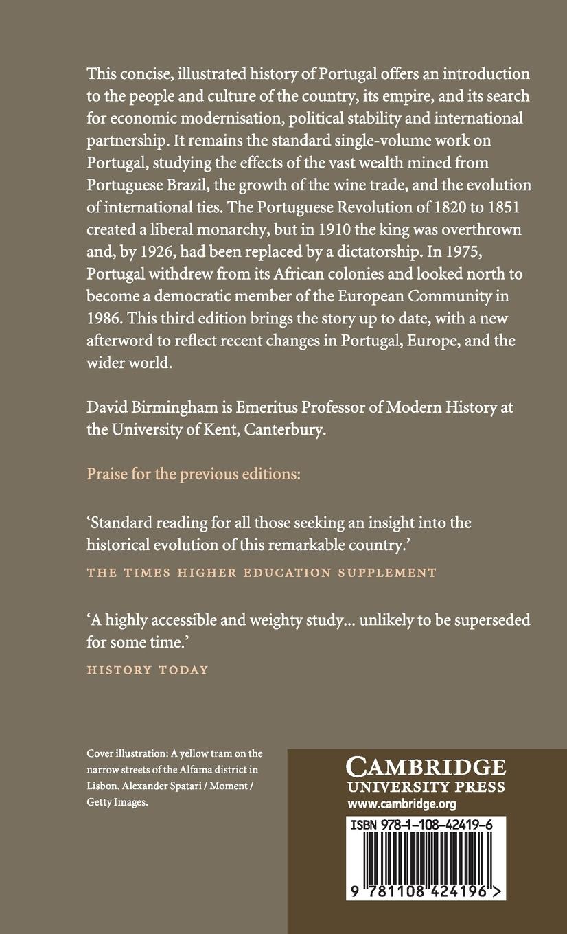 Rückseitencover A Concise History of Portugal