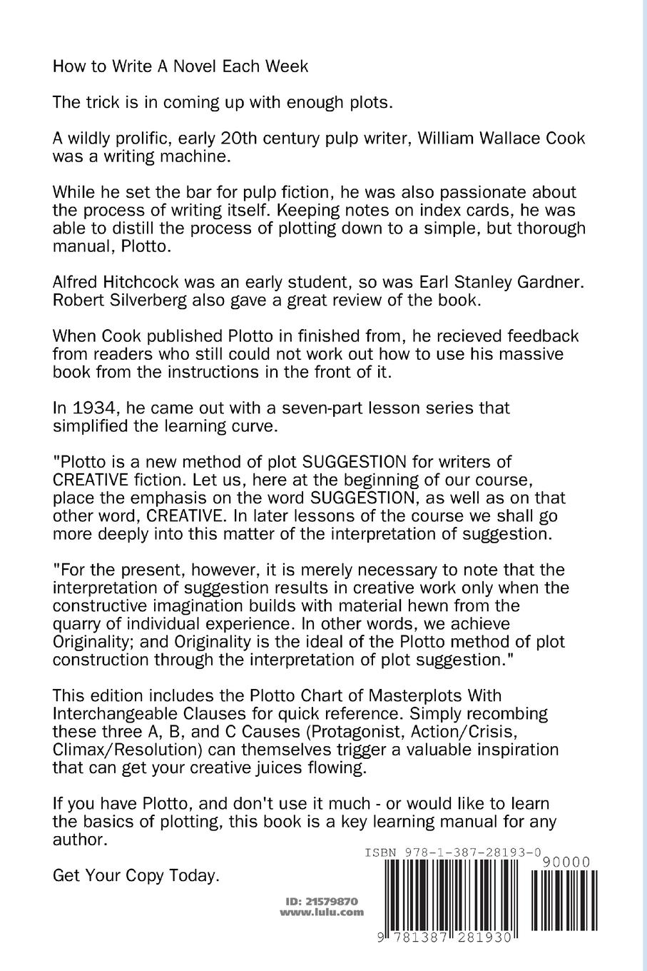 Rückseitencover Mastering Plotto