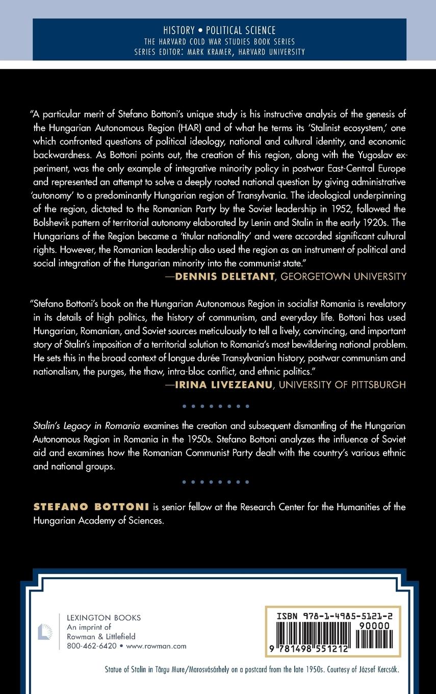 Rückseitencover Stalin's Legacy in Romania