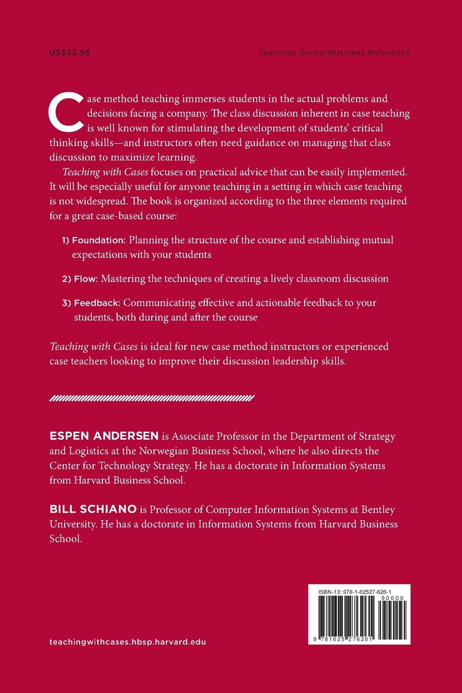 Rückseitencover Teaching with Cases