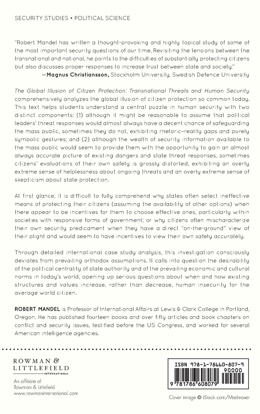 Rückseitencover Global Illusion of Citizen Protection