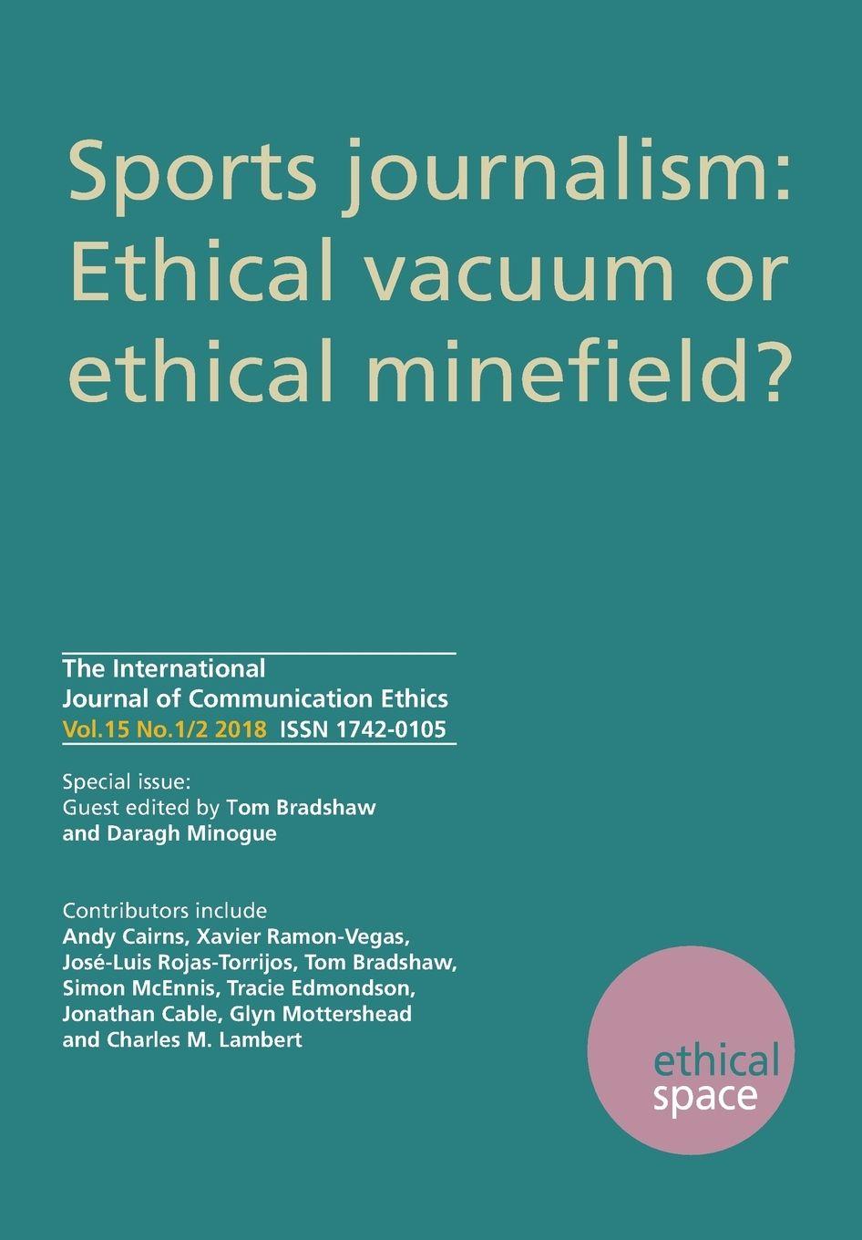 Vorderes Coverbild Ethical Space Vol.15 Issue 1/2