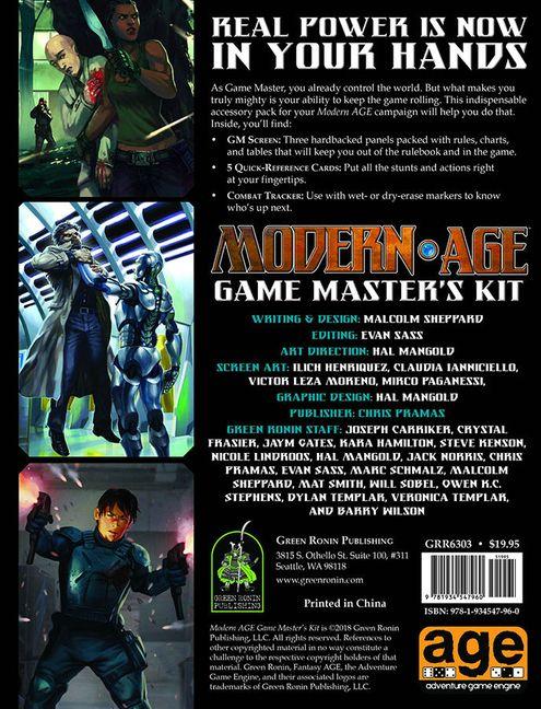 Vorderes Coverbild Modern Age RPG Game Master's Kit