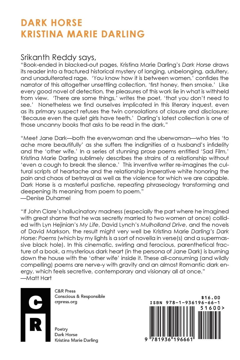 Rückseitencover Dark Horse