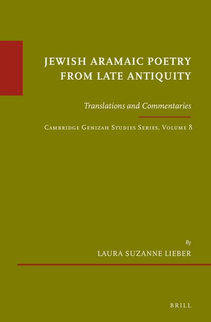 Vorderes Coverbild Jewish Aramaic Poetry from Late Antiquity