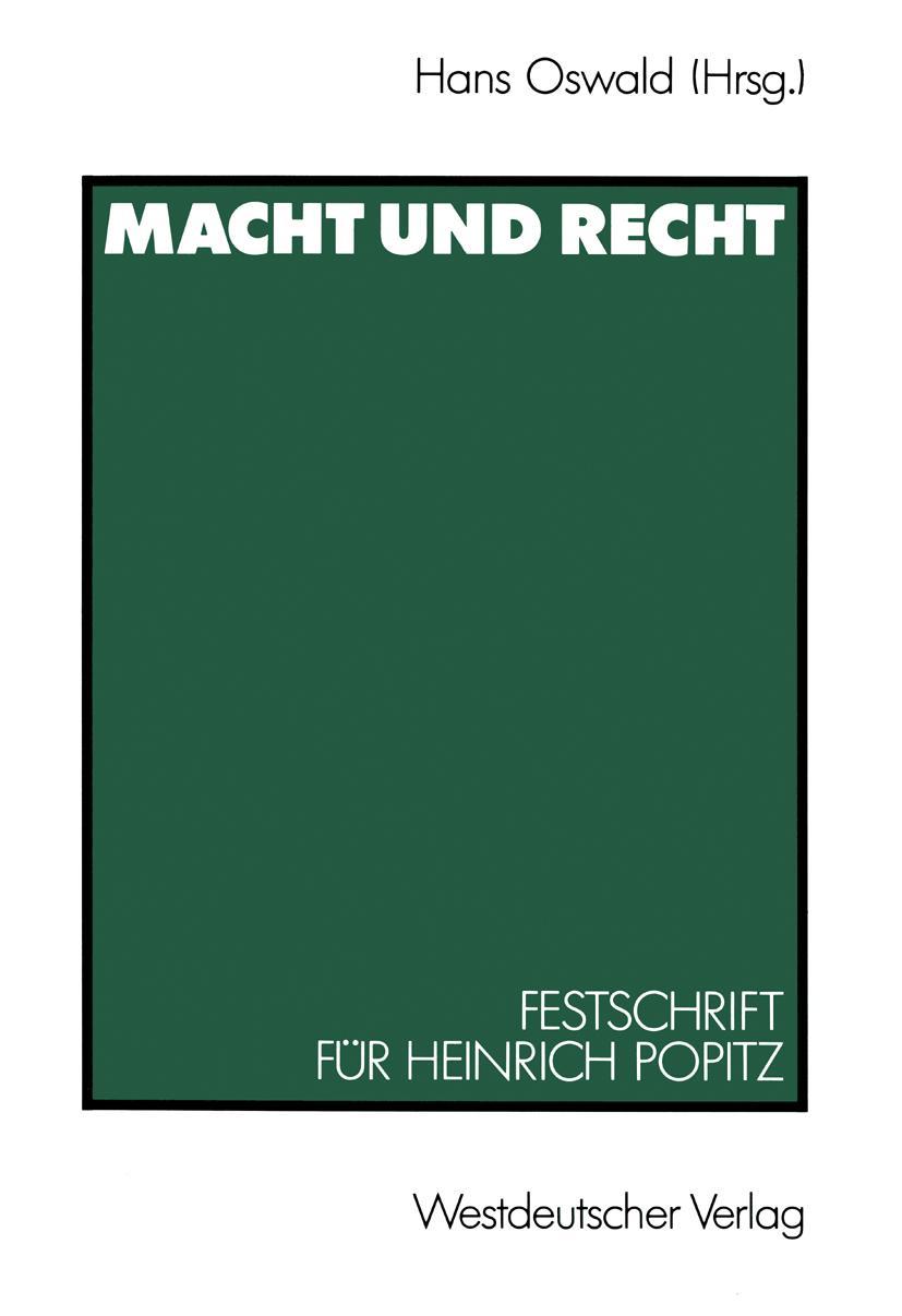 Vorderes Coverbild Macht und Recht