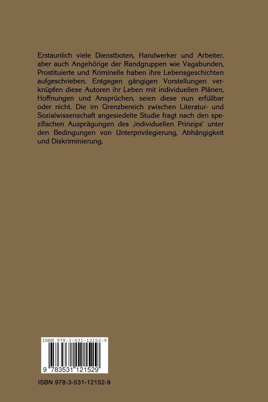 Rückseitencover Lebensgeschichte als Appell