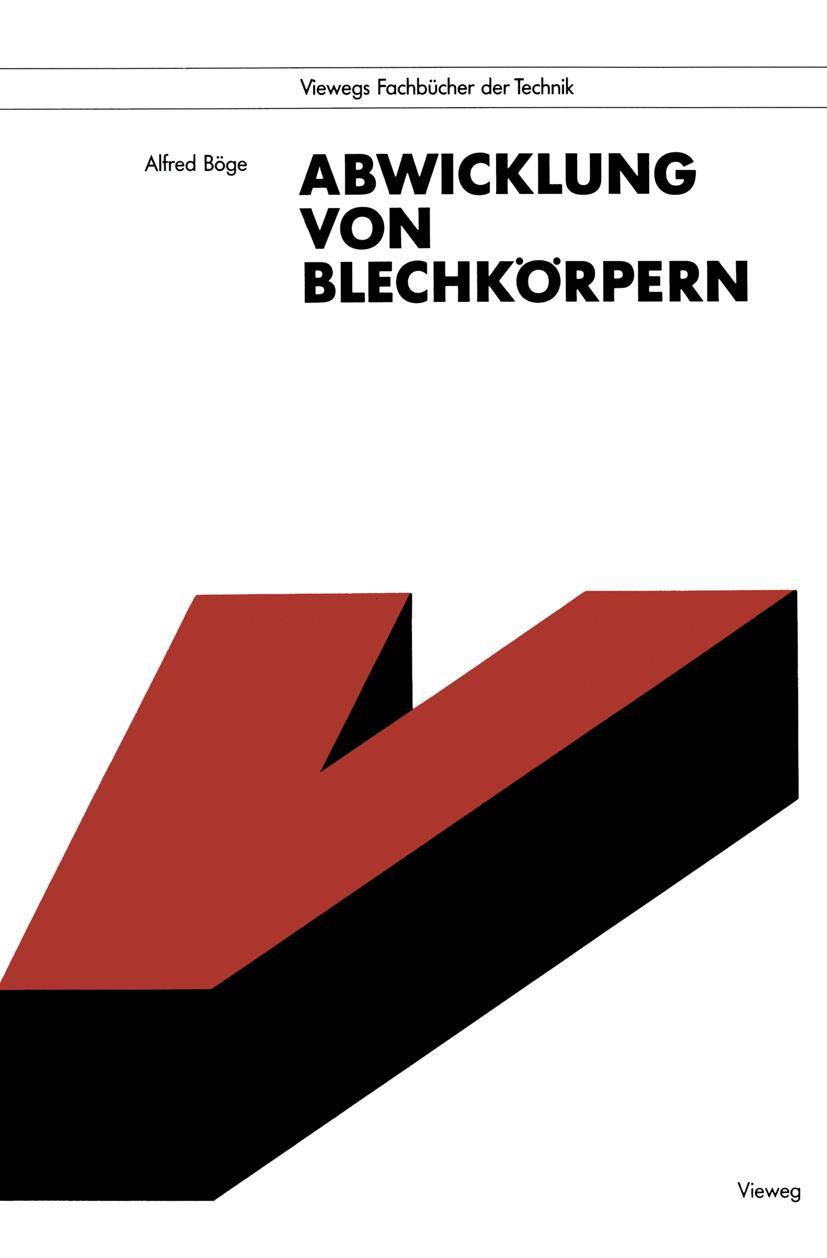 Vorderes Coverbild Abwicklung von Blechkörpern